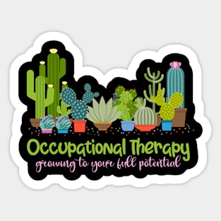 Occupational Therapy Pediatric Therapist OT Month Cute Plant Sticker